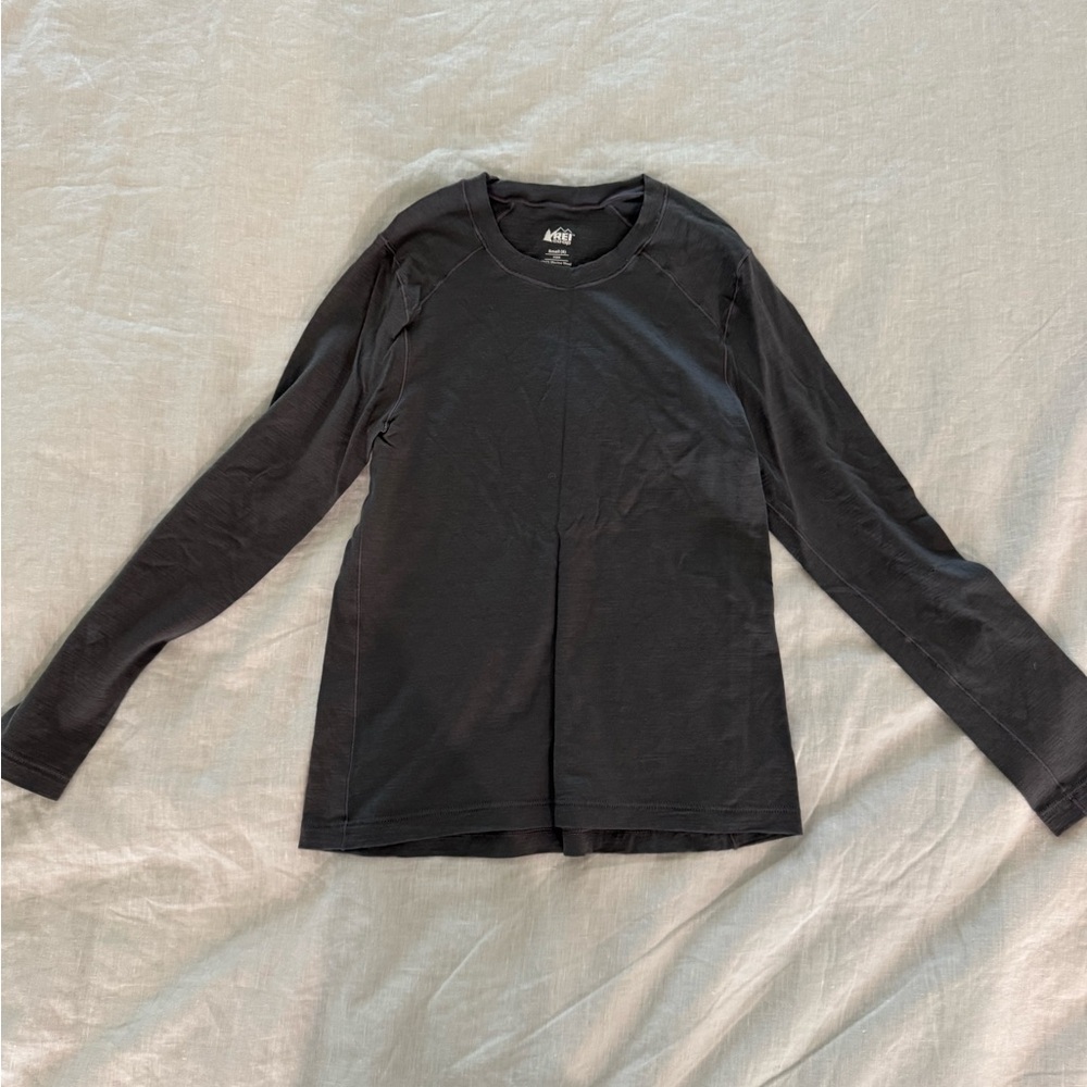 REI Kids' Gray Merino Wool Baselayer Shirt